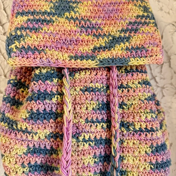 Wild Fable Colorful Crochet Backpack - Picture 3 of 8